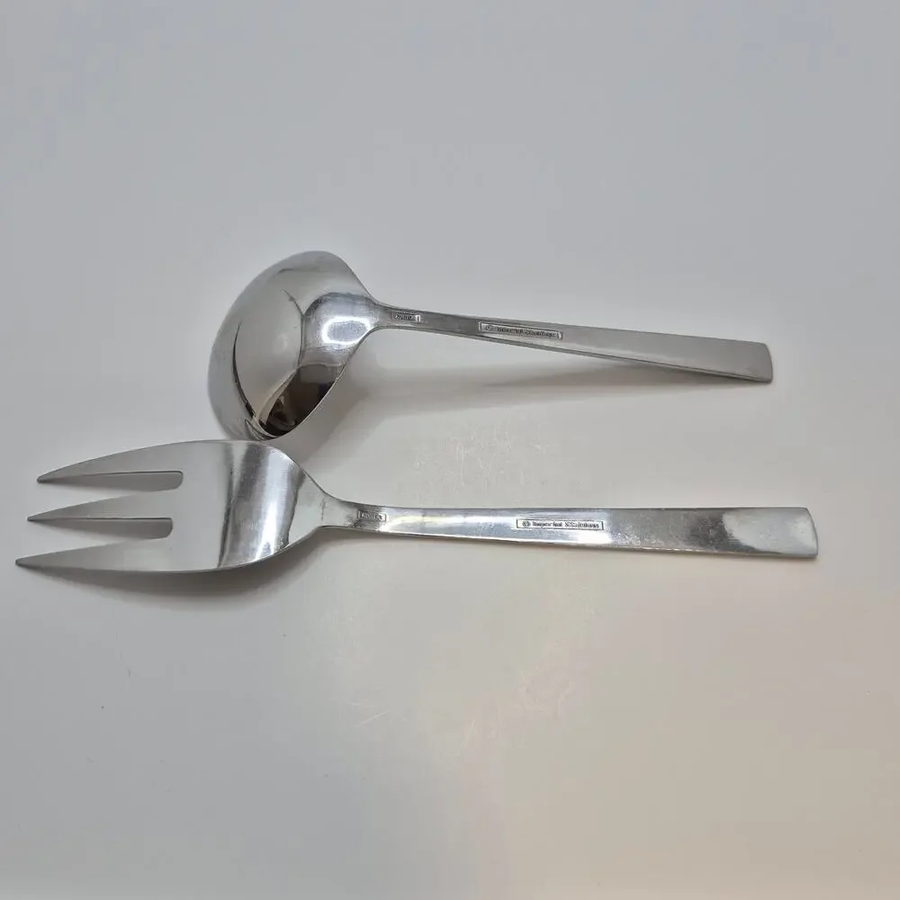 Serta Imperial Stainless Steel Vintage Korea Serving Fork and Ladle Set